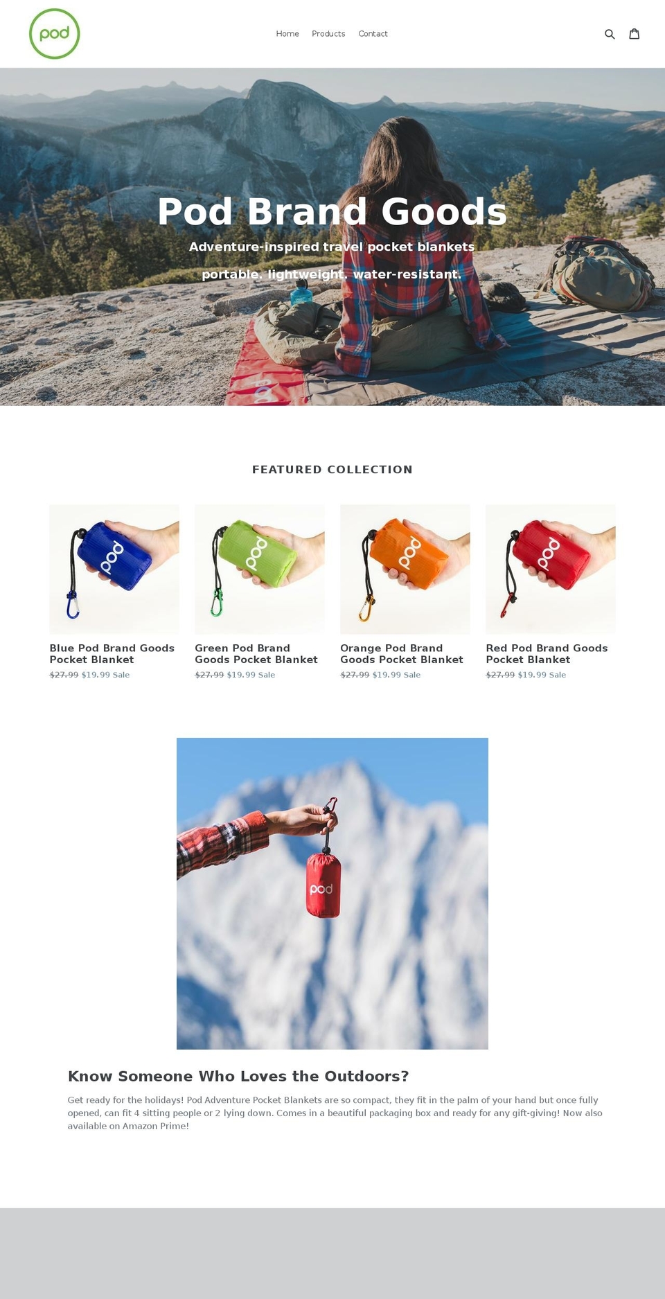 podbrandgoods.com — Shopify storefront screenshot