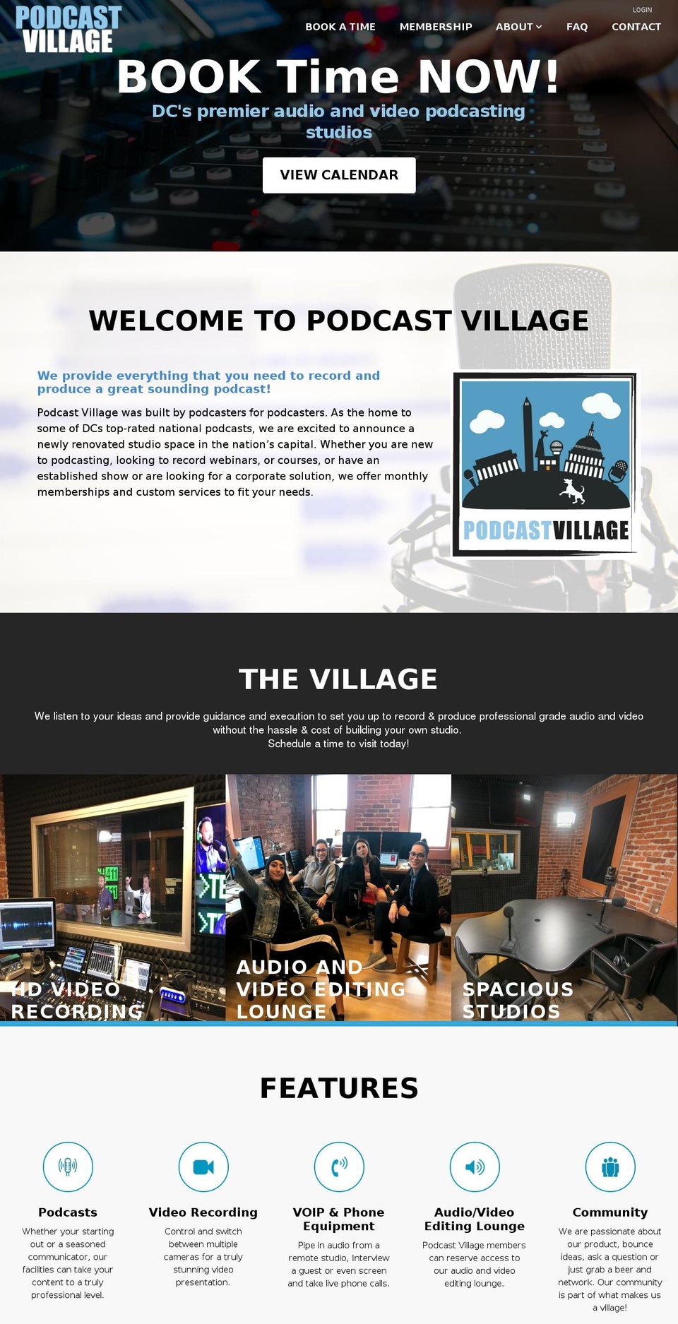 podcastvillage.com — Shopify storefront screenshot