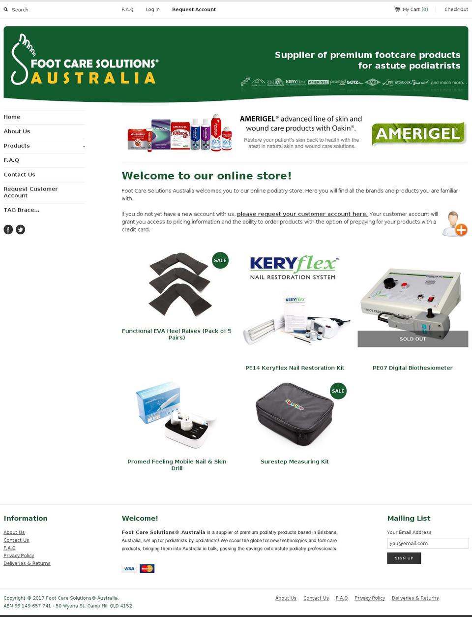 podiatrywarehouse.com shopify website screenshot