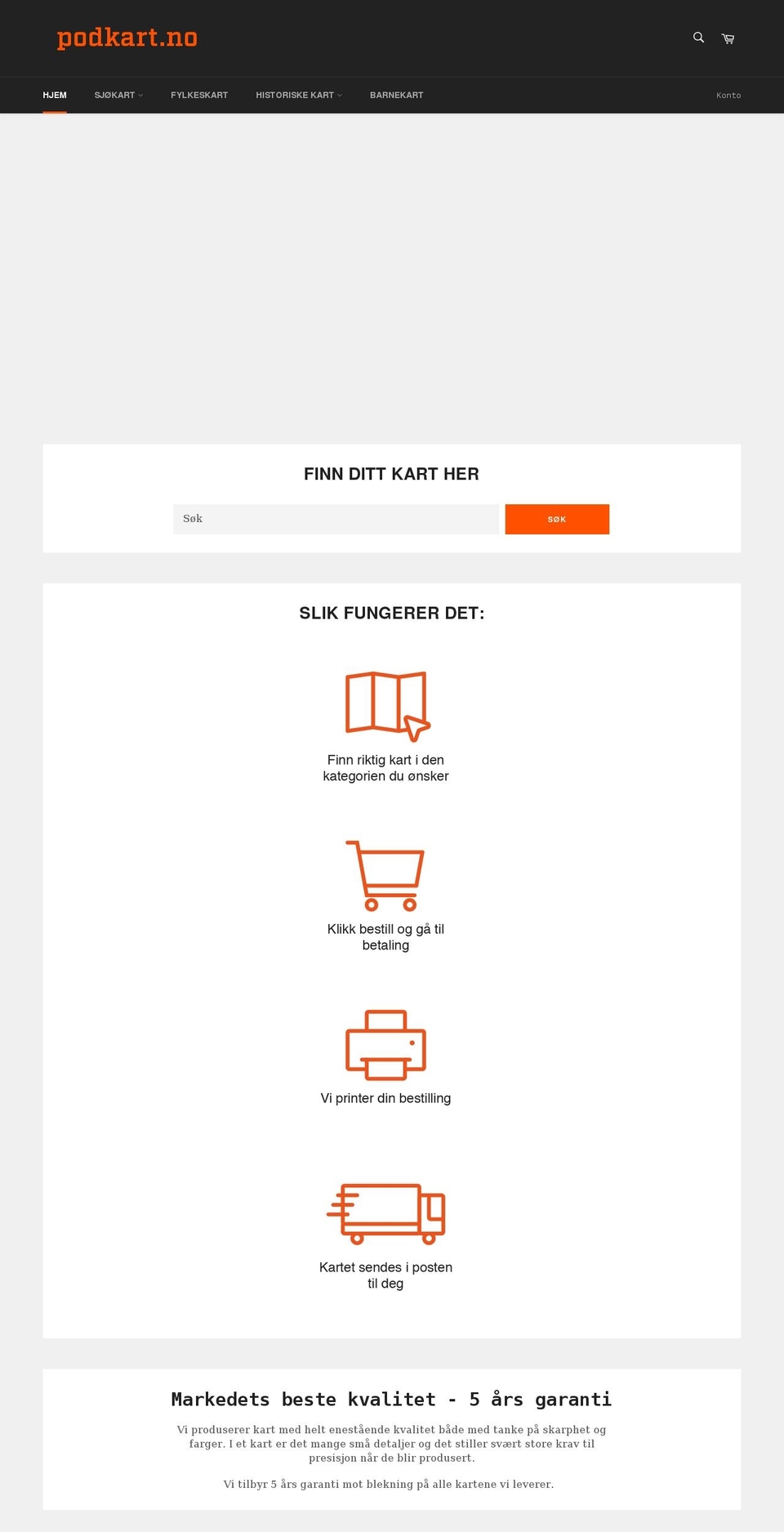 podkart.no shopify website screenshot