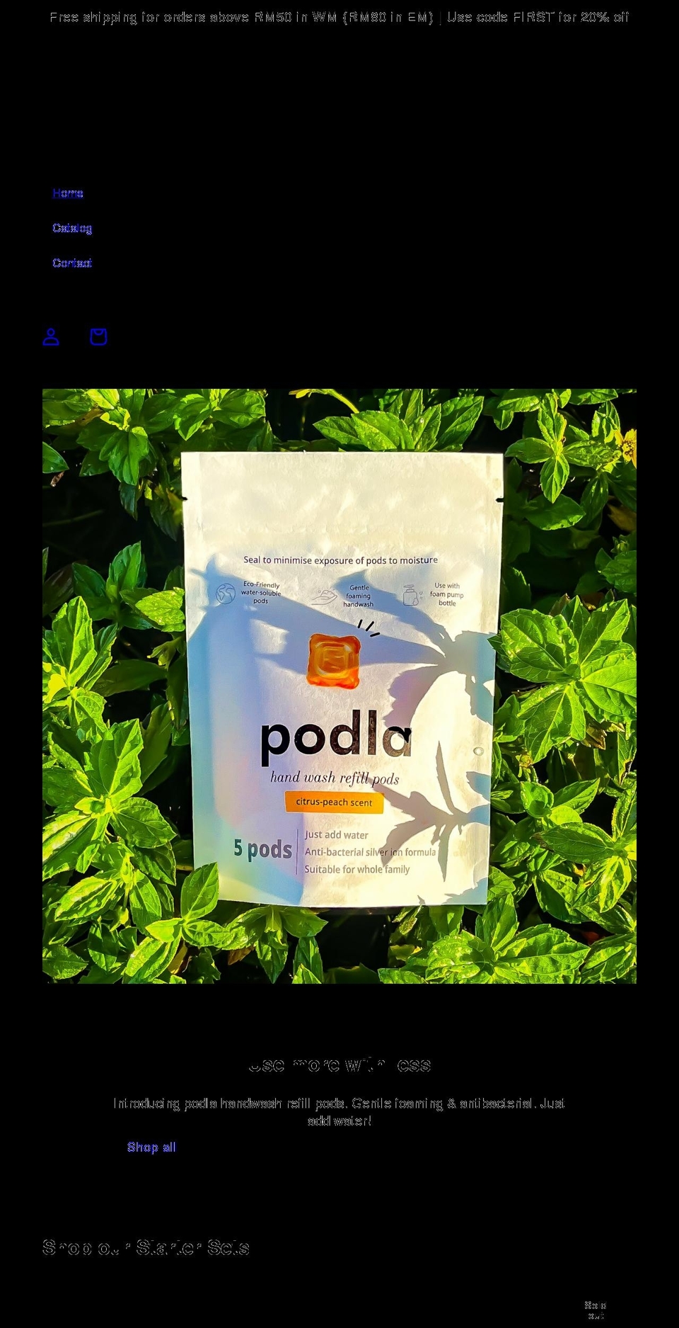 podla.com shopify website screenshot