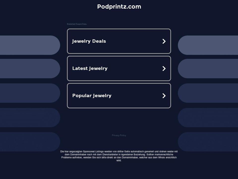 podprintz.com — Shopify storefront screenshot