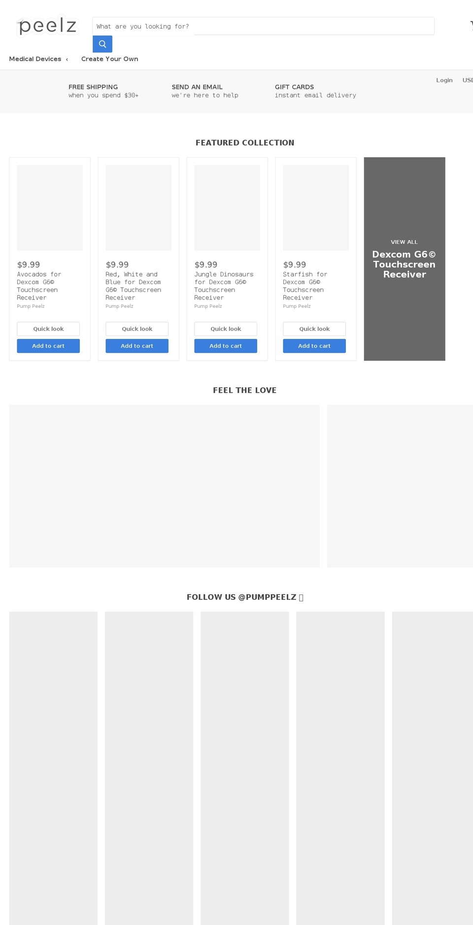 podskins.net shopify website screenshot