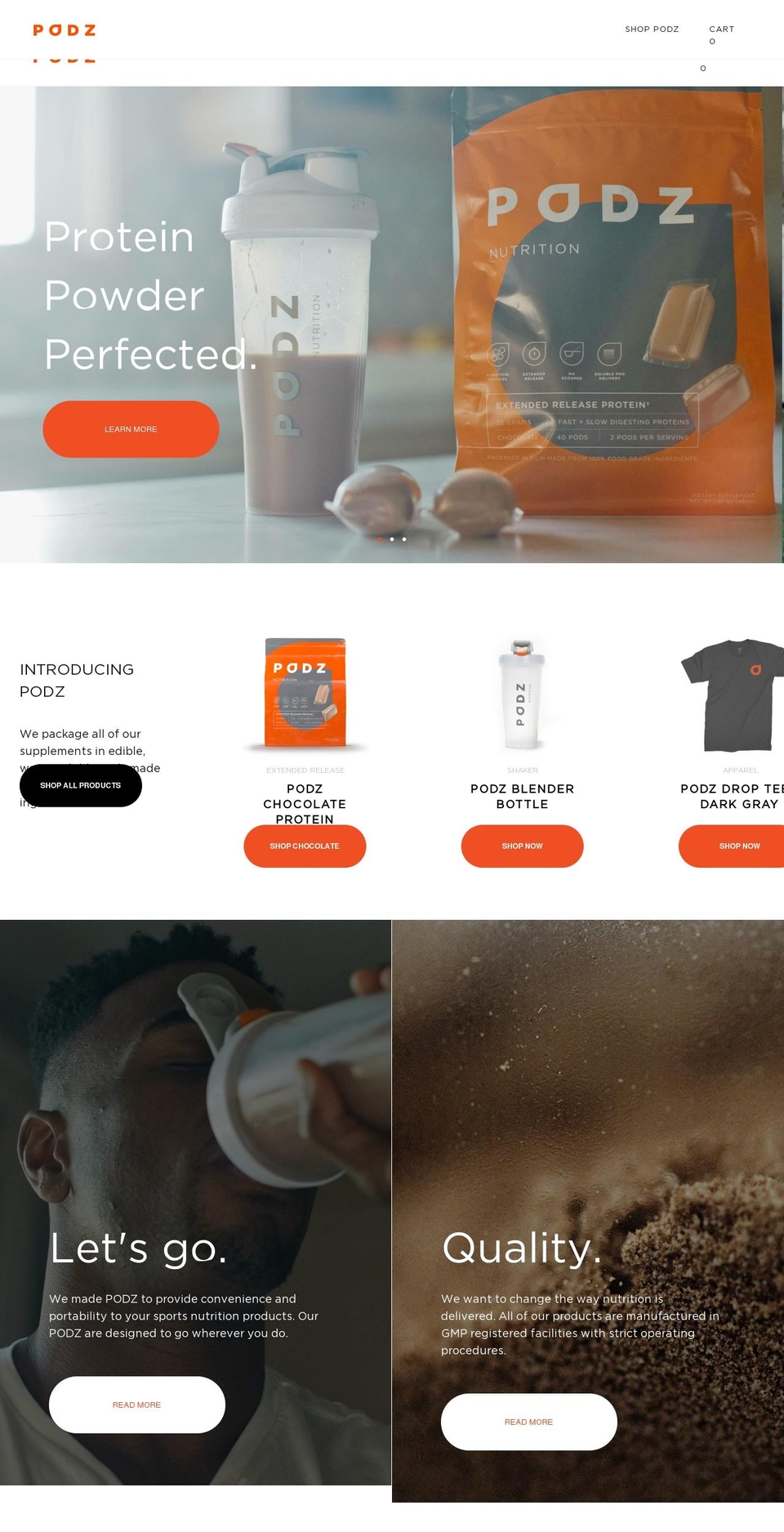 PODZ_06_26_18 Shopify theme site example podz.com