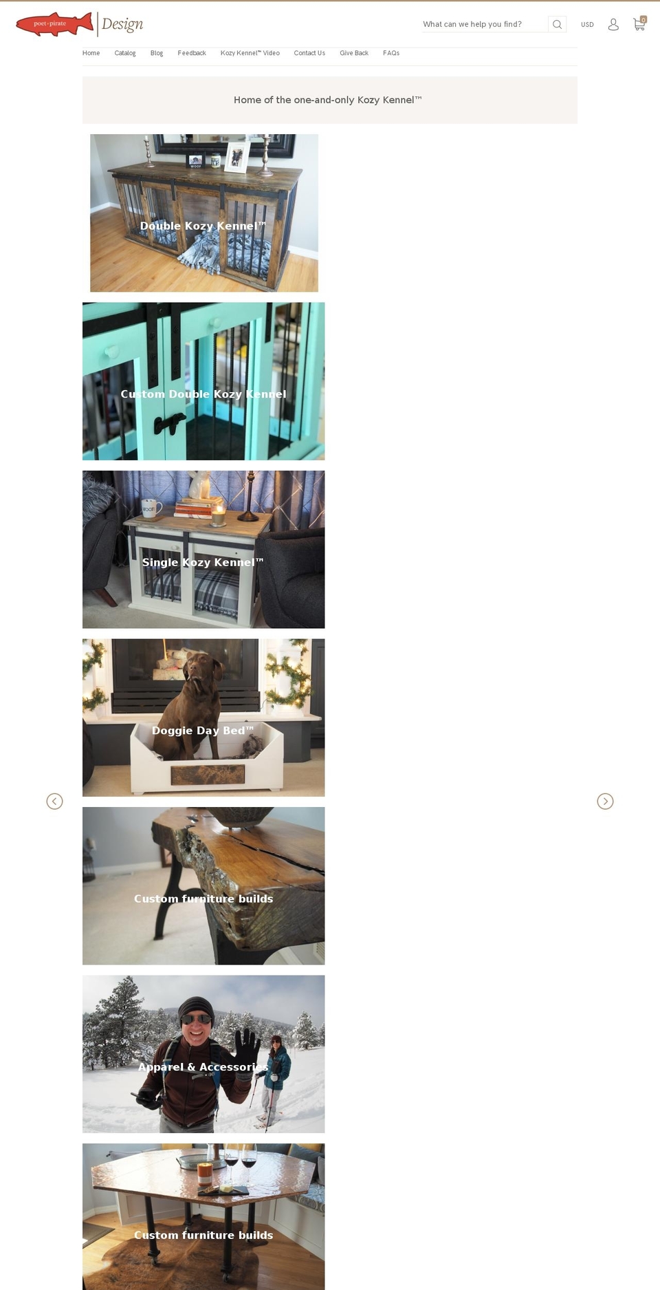 poetandpirate.com — Shopify storefront screenshot