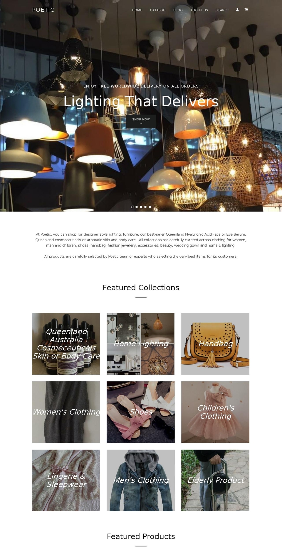 poeticstore.com shopify website screenshot