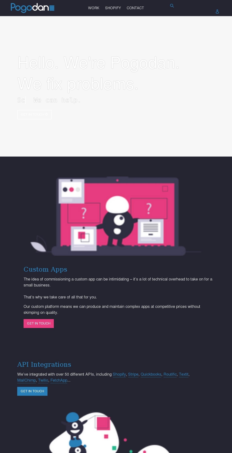 pogodan.com shopify website screenshot