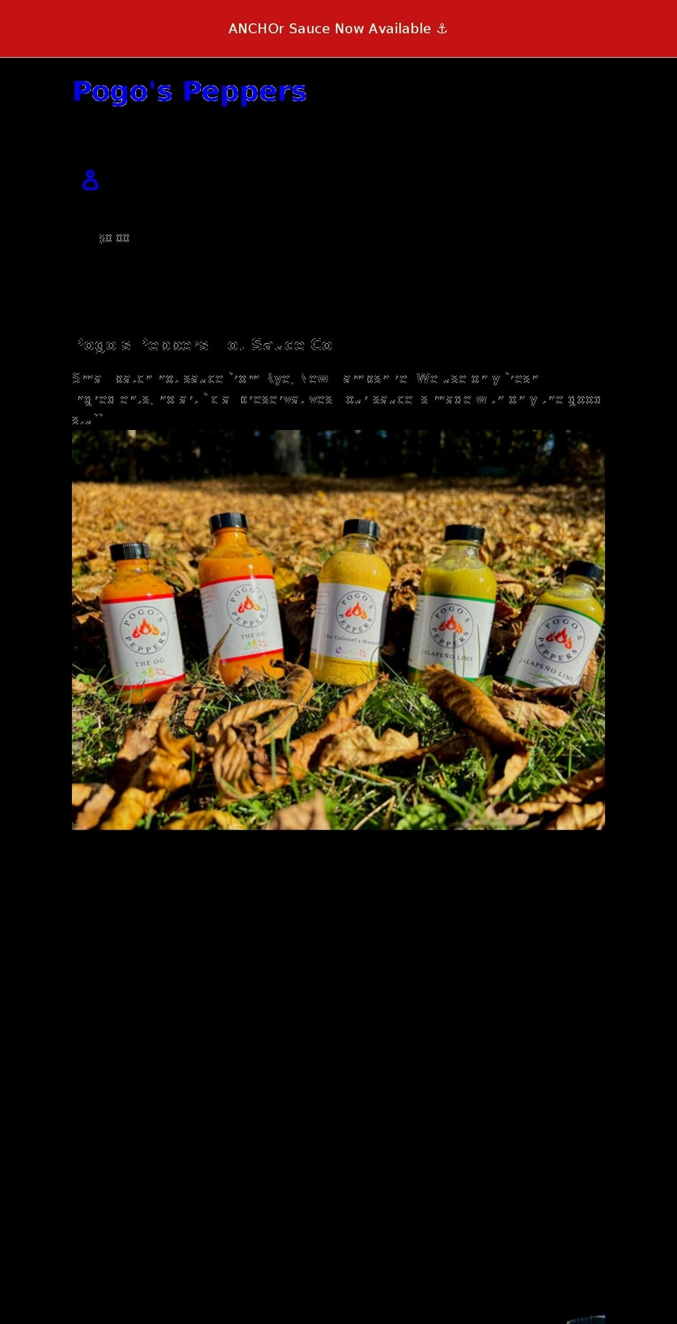 pogospeppers.com shopify website screenshot