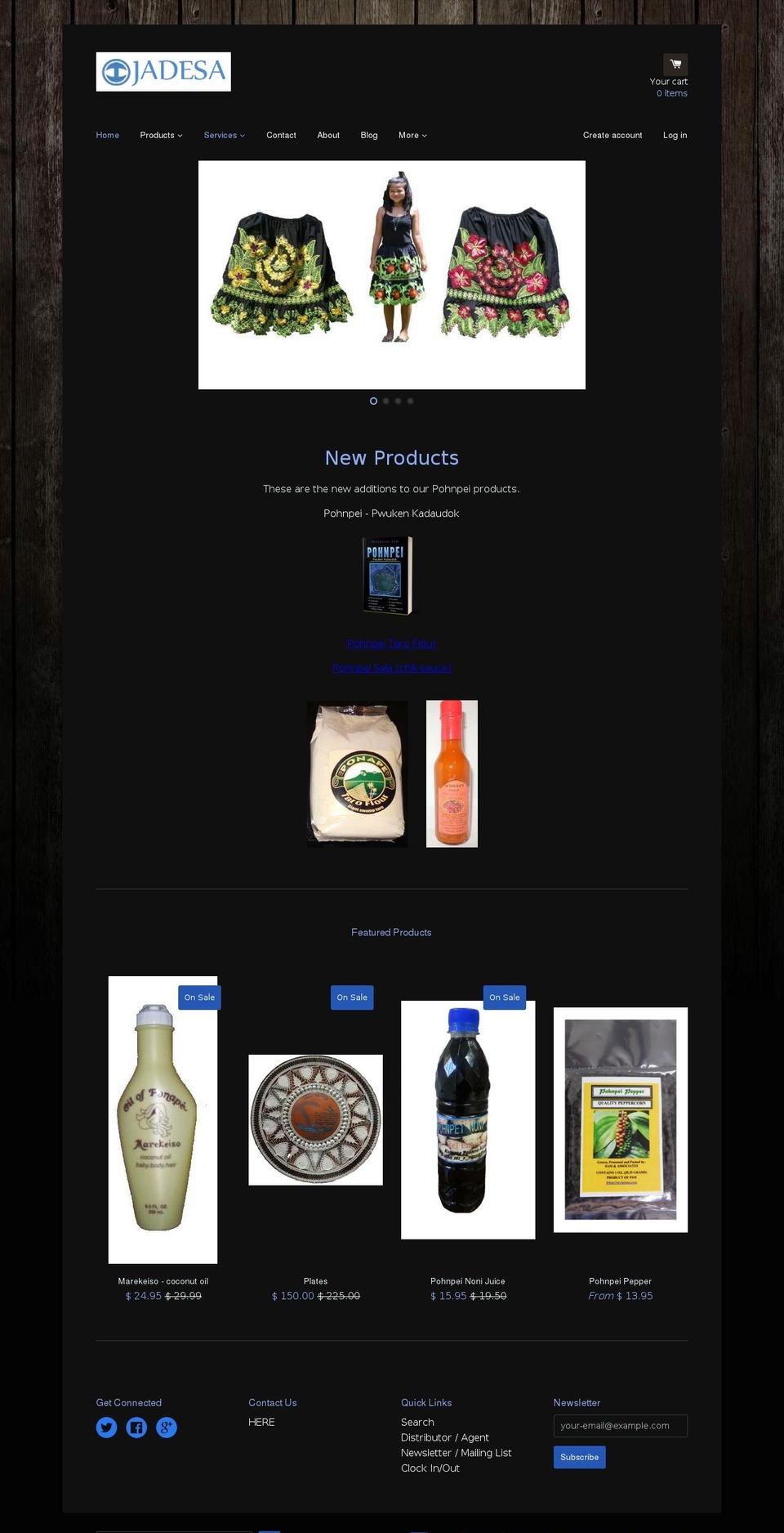pohnpeiproducts.com — Shopify storefront screenshot