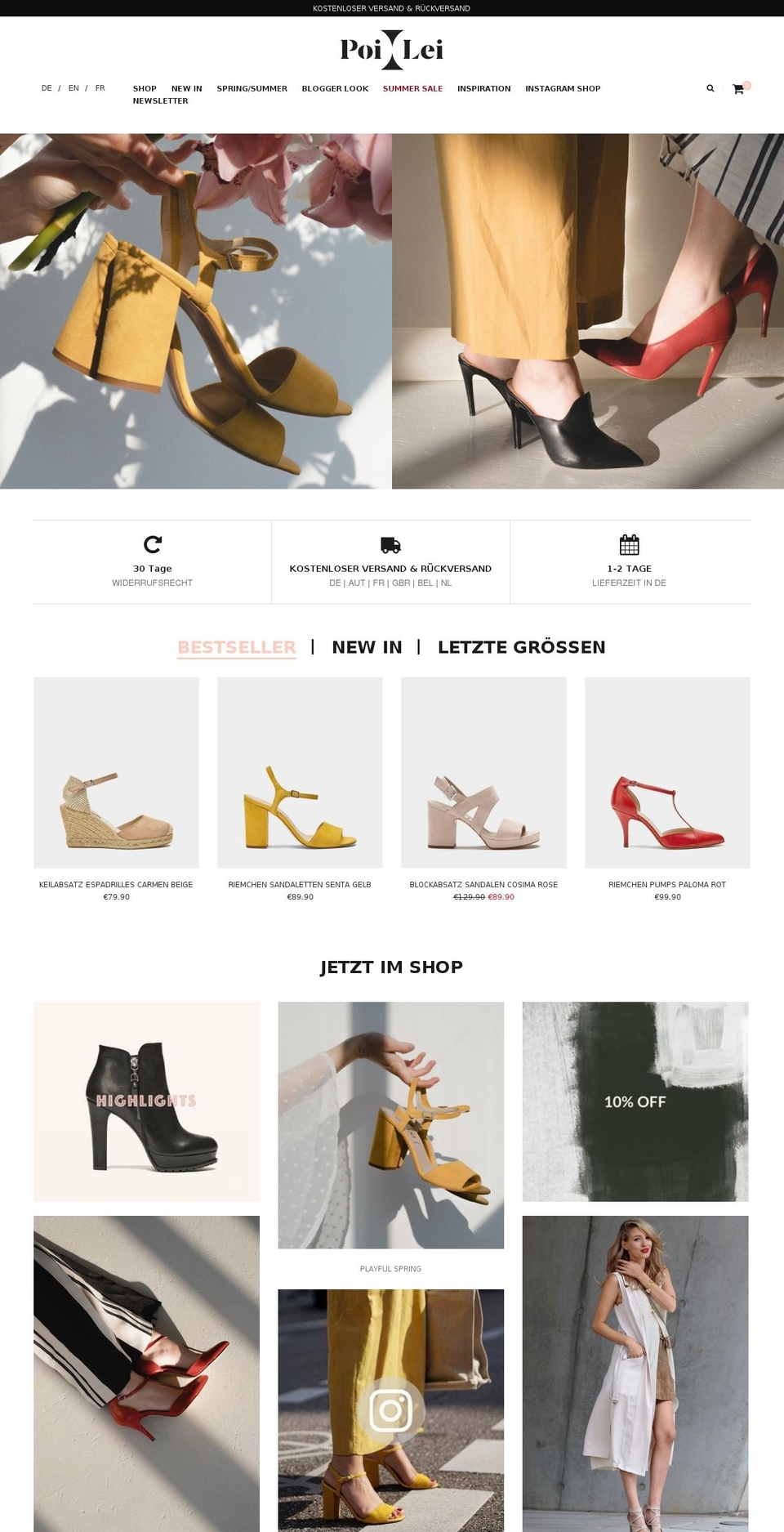 poi-lei.com — Shopify storefront screenshot