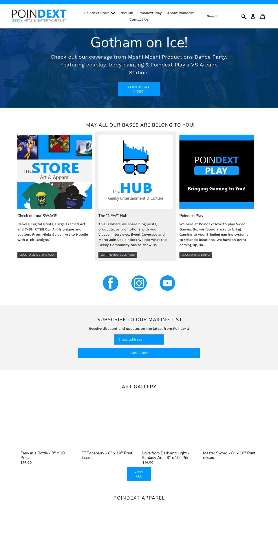 poindext.com — Shopify storefront screenshot