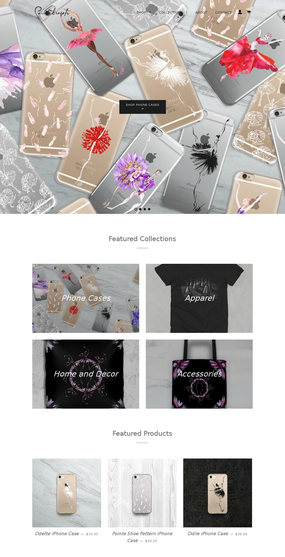 pointebrush.com — Shopify storefront screenshot