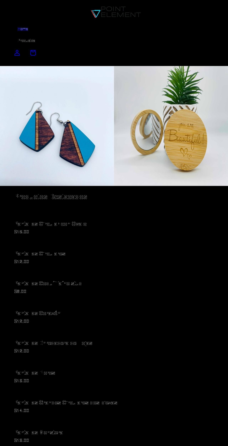 pointelementpr.com shopify website screenshot