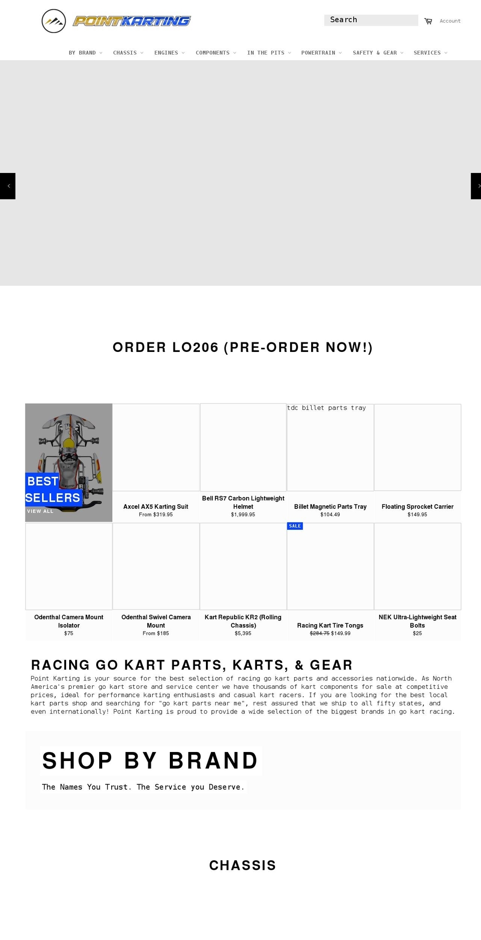 pointkarting.com shopify website screenshot