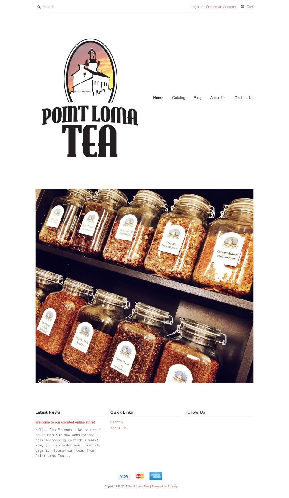 pointlomatea.com shopify website screenshot