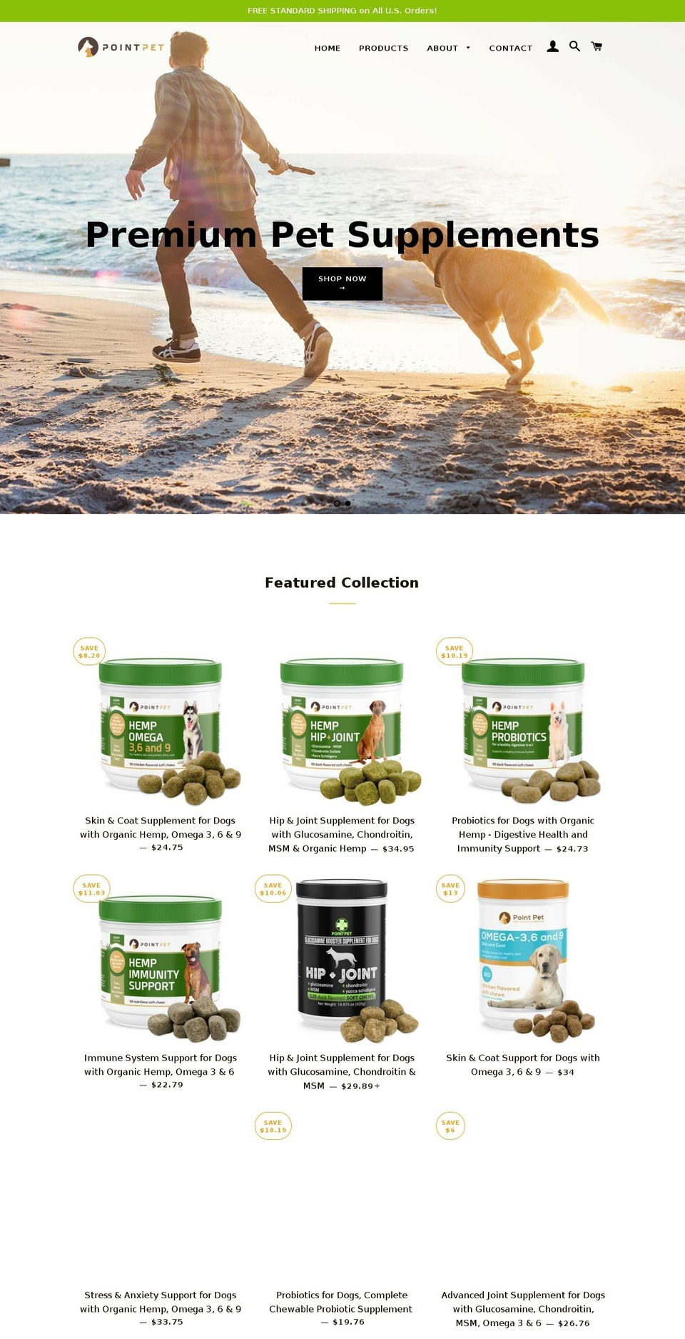 pointpet.com — Shopify storefront screenshot