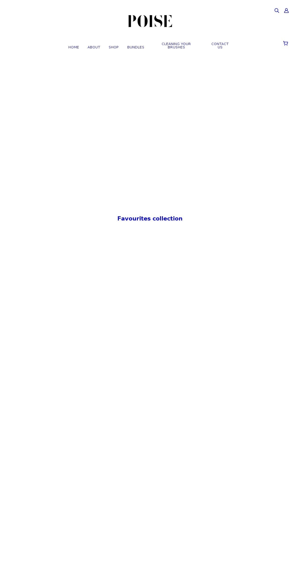 poisecollections.co.uk shopify website screenshot