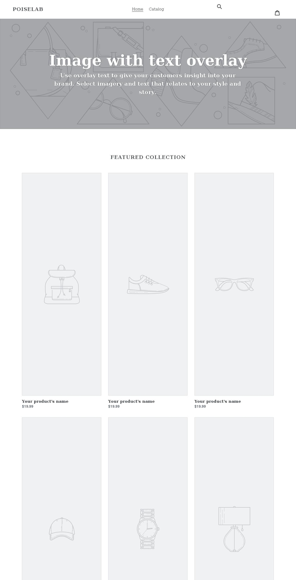 poiselab.com shopify website screenshot