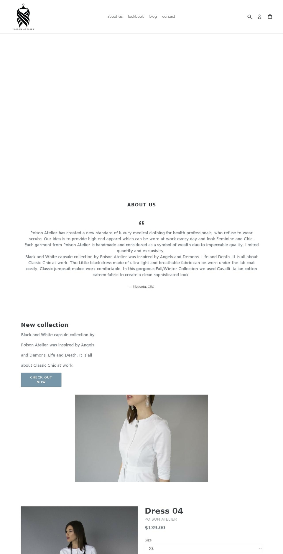 poisonatelier.com — Shopify storefront screenshot
