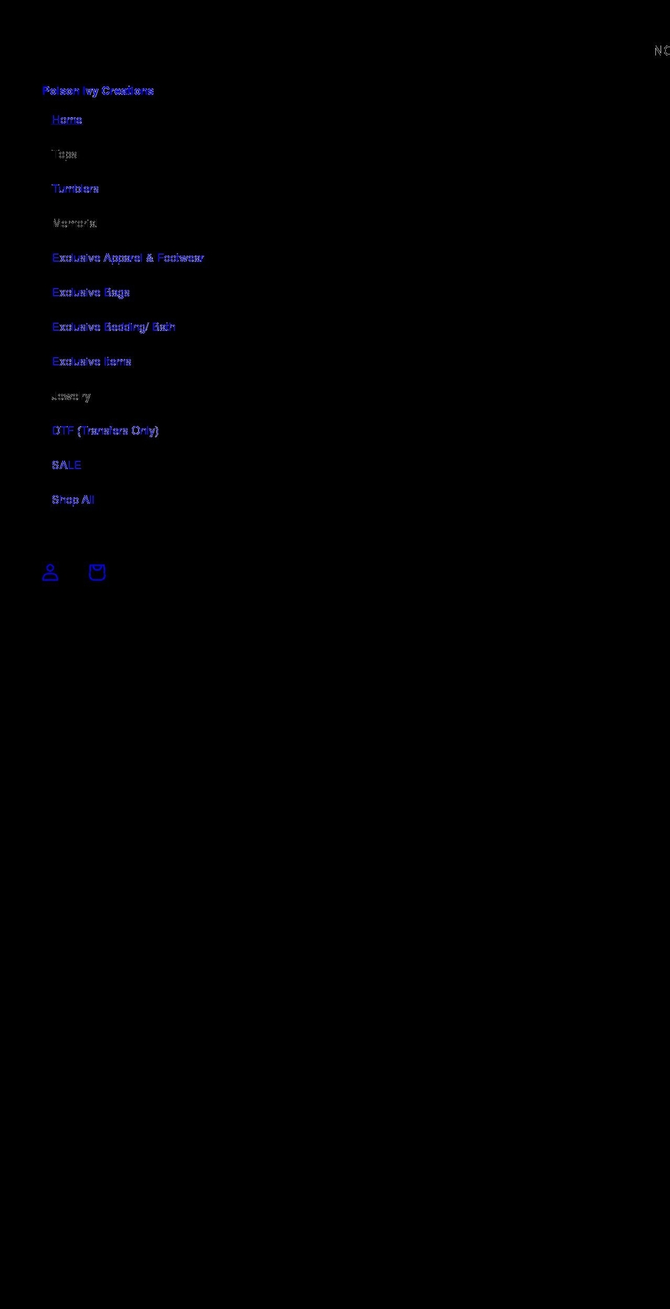 poisonivycreations.com shopify website screenshot