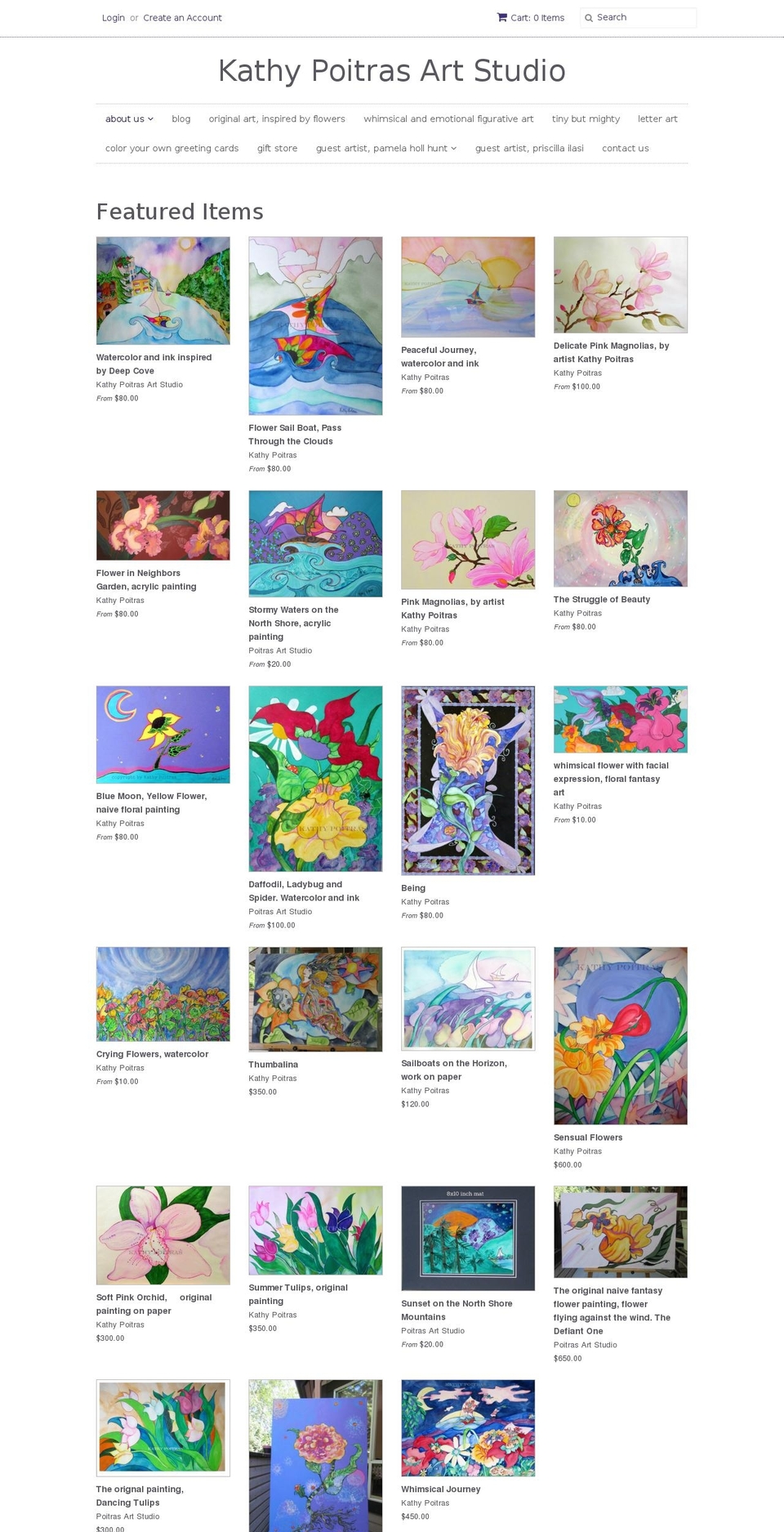 poitrasart.com shopify website screenshot