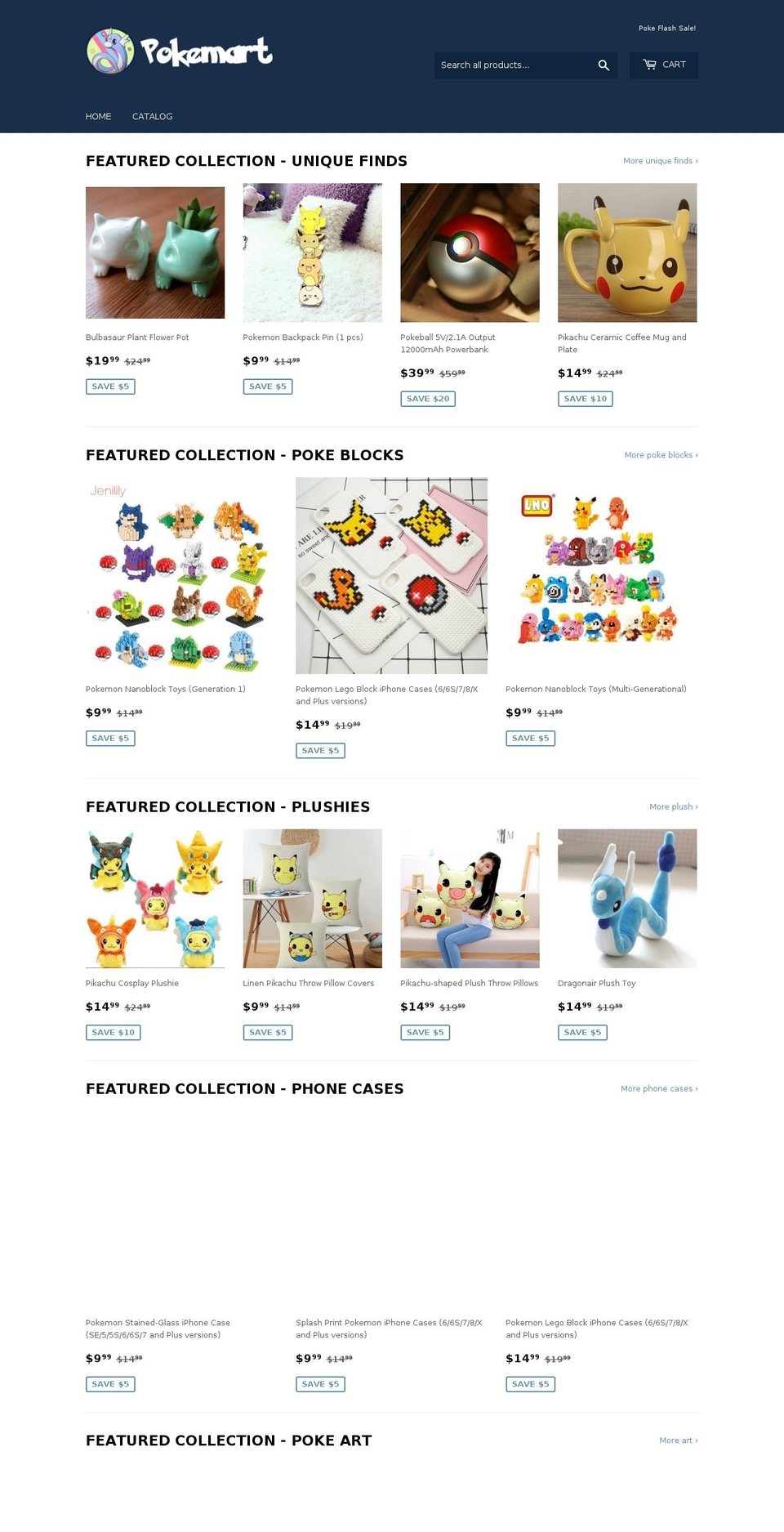 pokemart.us shopify website screenshot