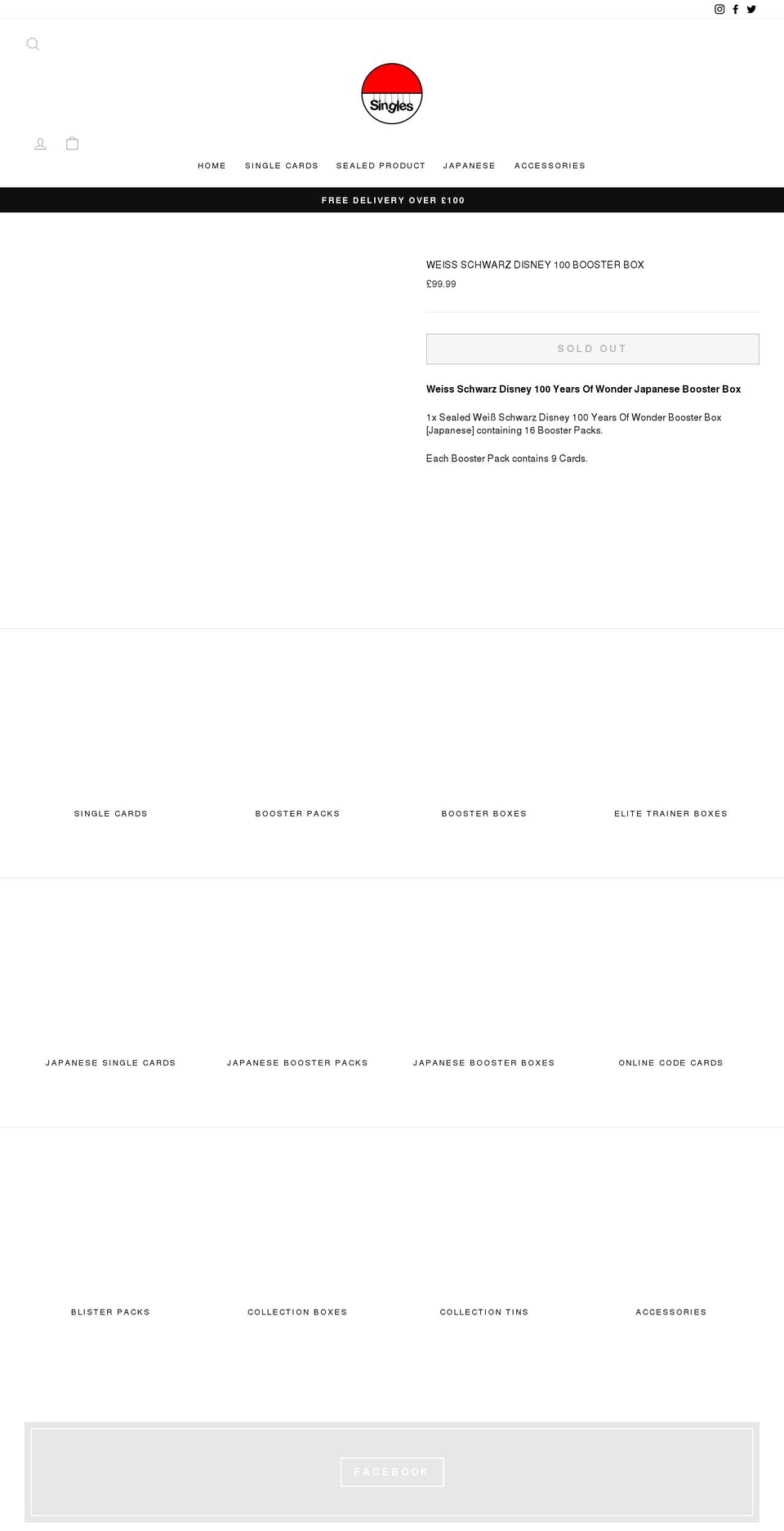 pokemonsingles.co.uk shopify website screenshot