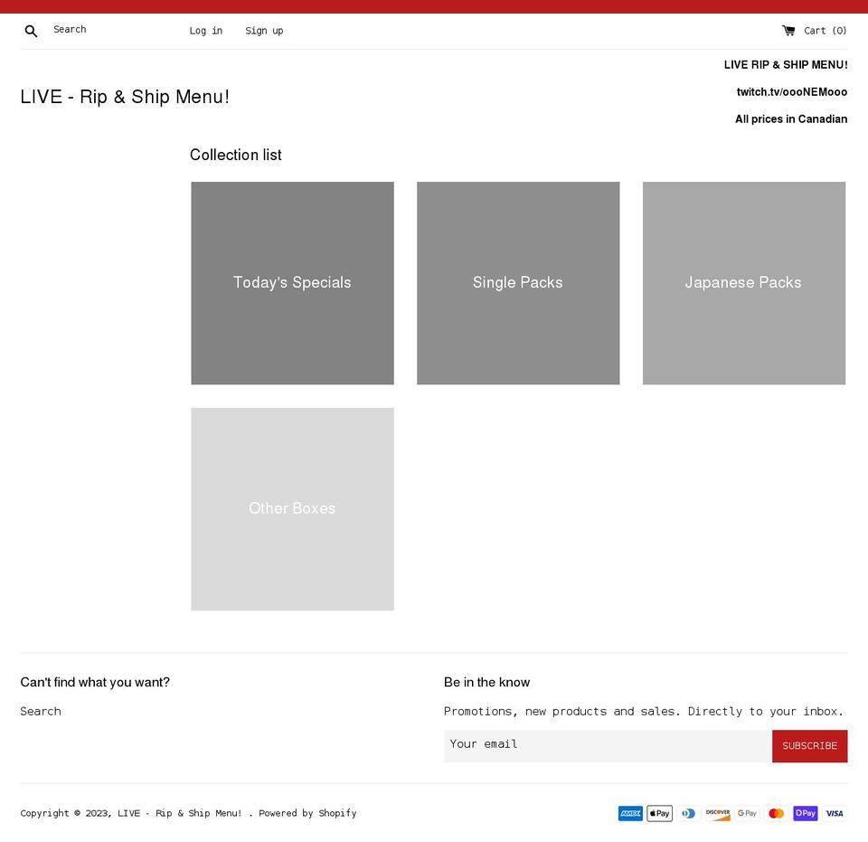 pokeshop.ca shopify website screenshot