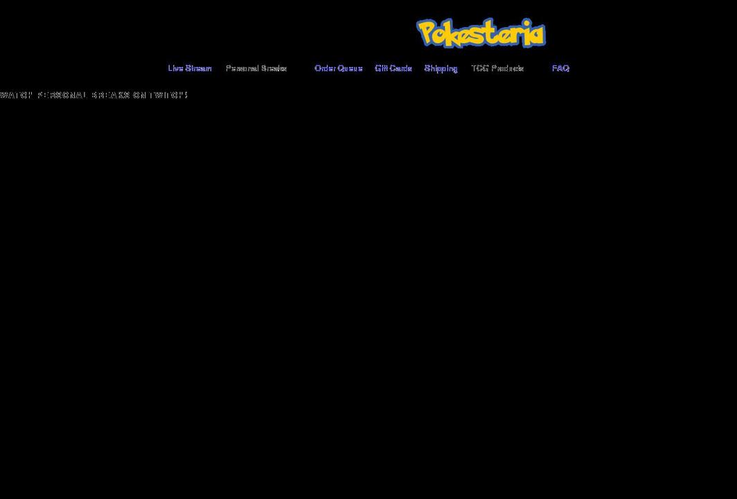 pokesteria.com shopify website screenshot