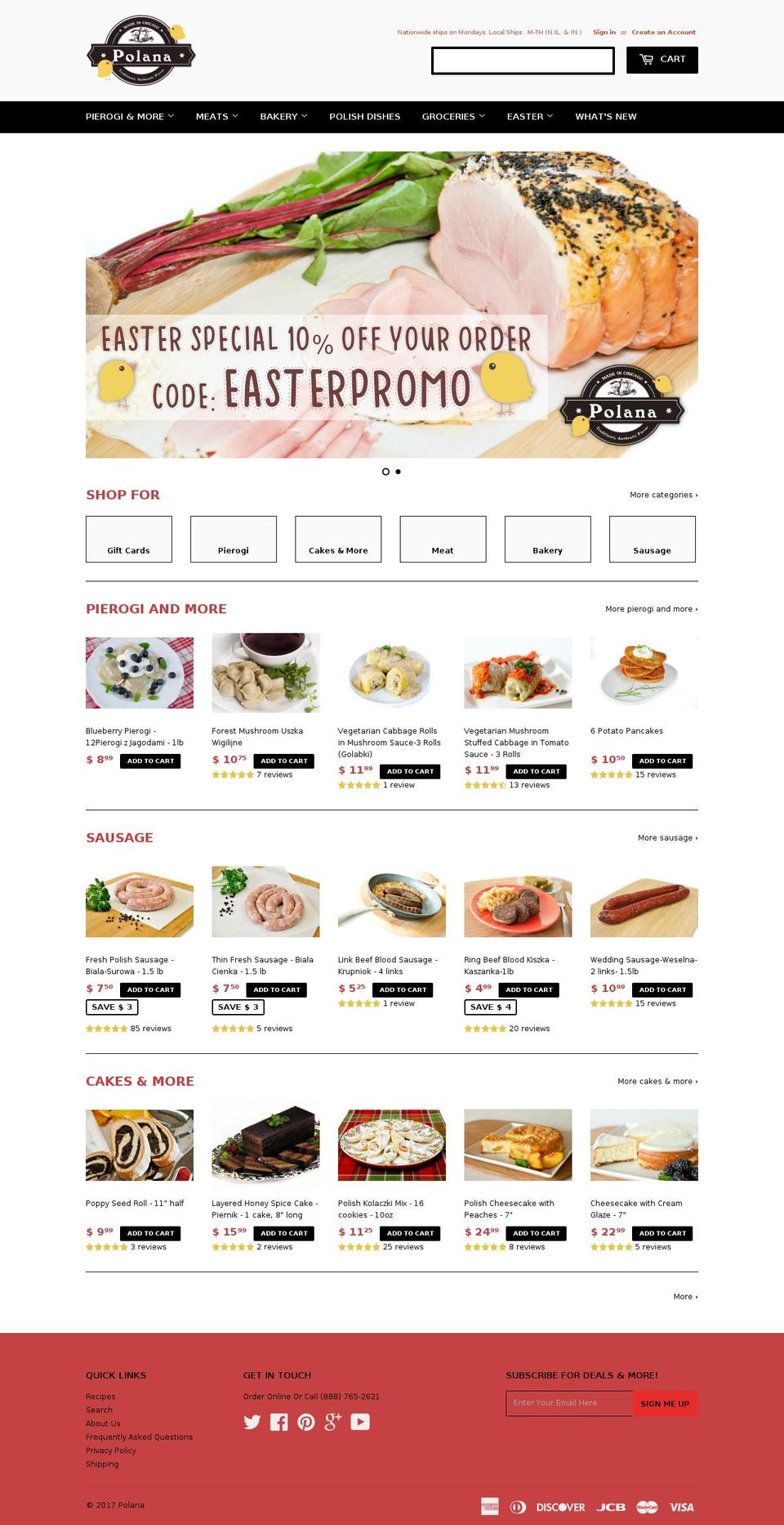 Venue Shopify theme site example polana.com