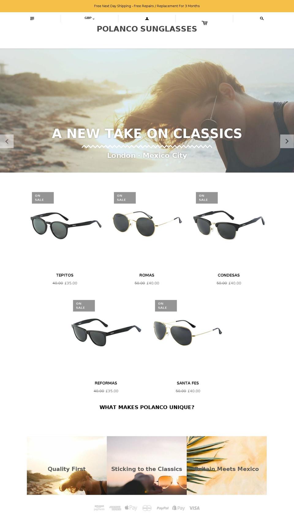 polancos.com — Shopify storefront screenshot