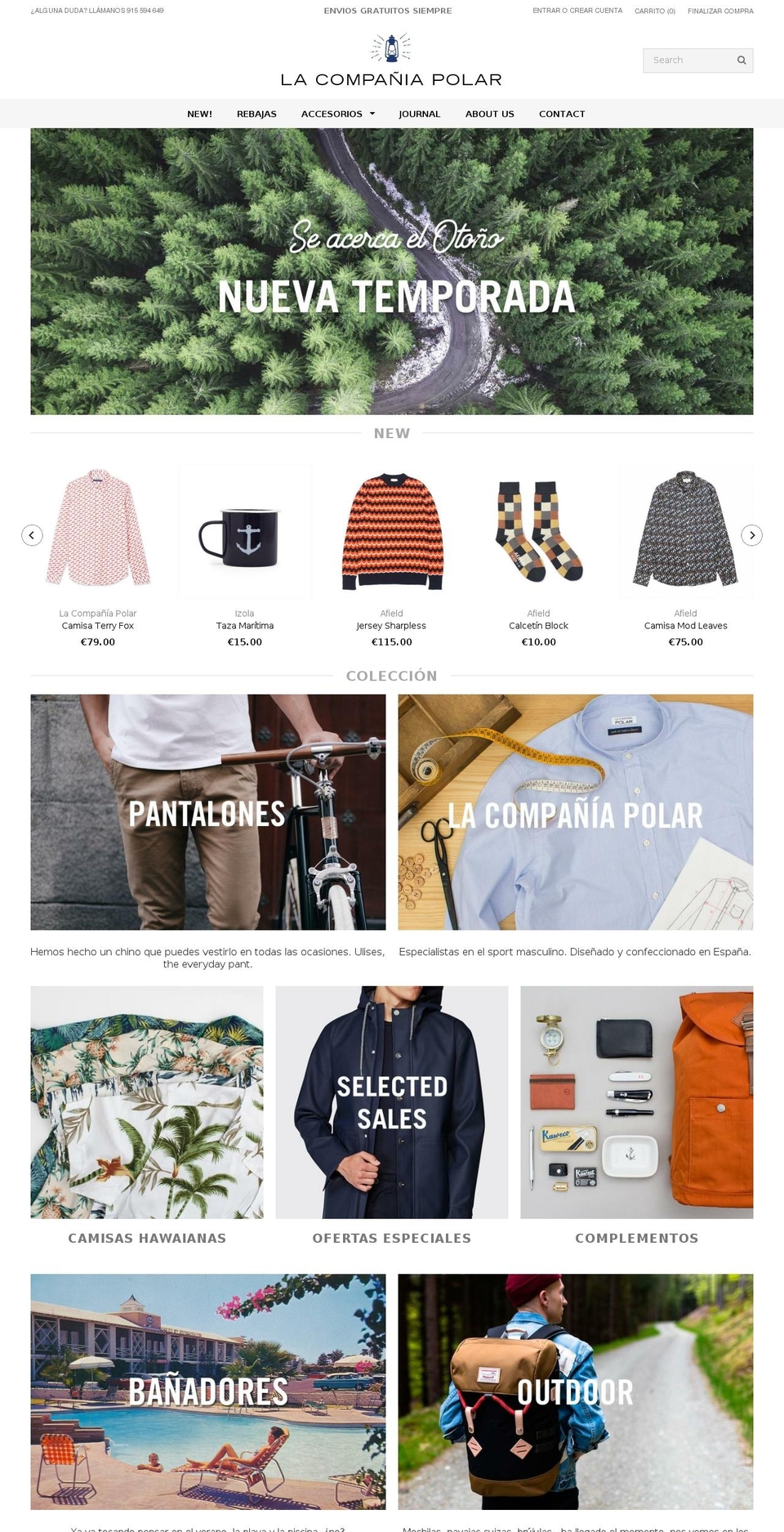 polarcompany.es shopify website screenshot
