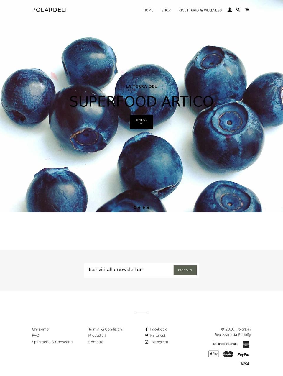 polardeli.com — Shopify storefront screenshot