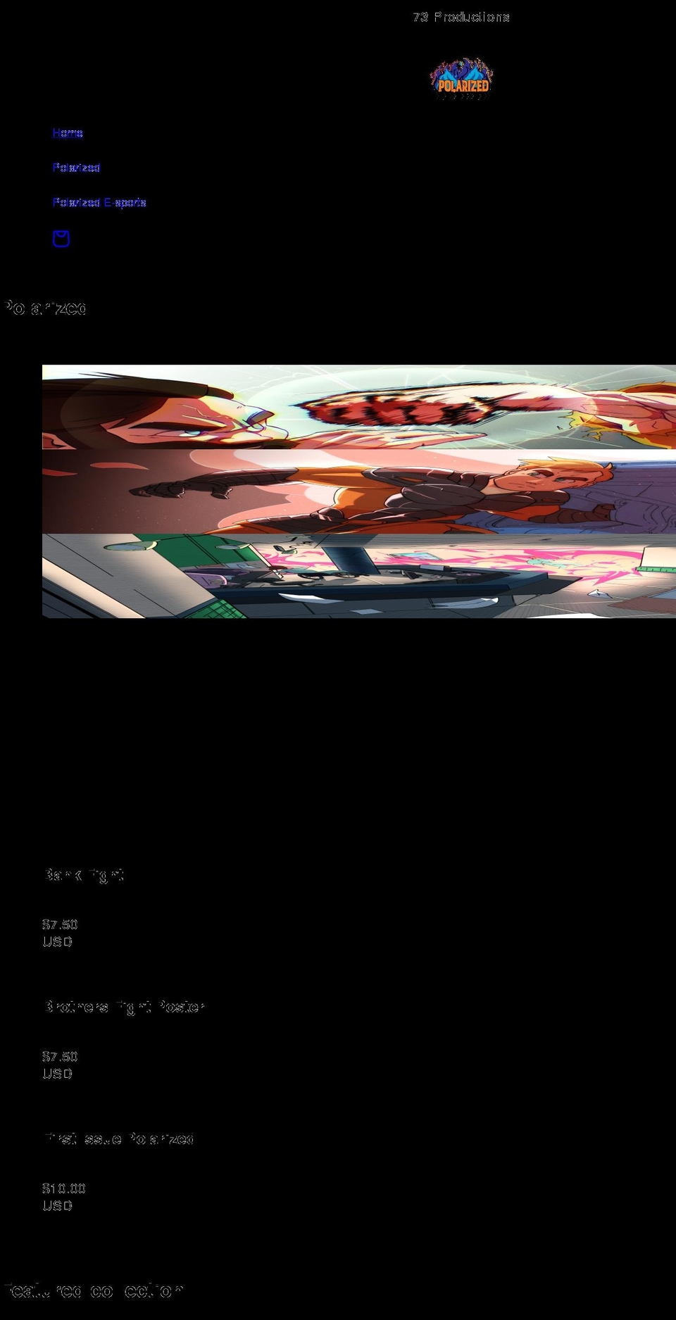 polarized73.com shopify website screenshot