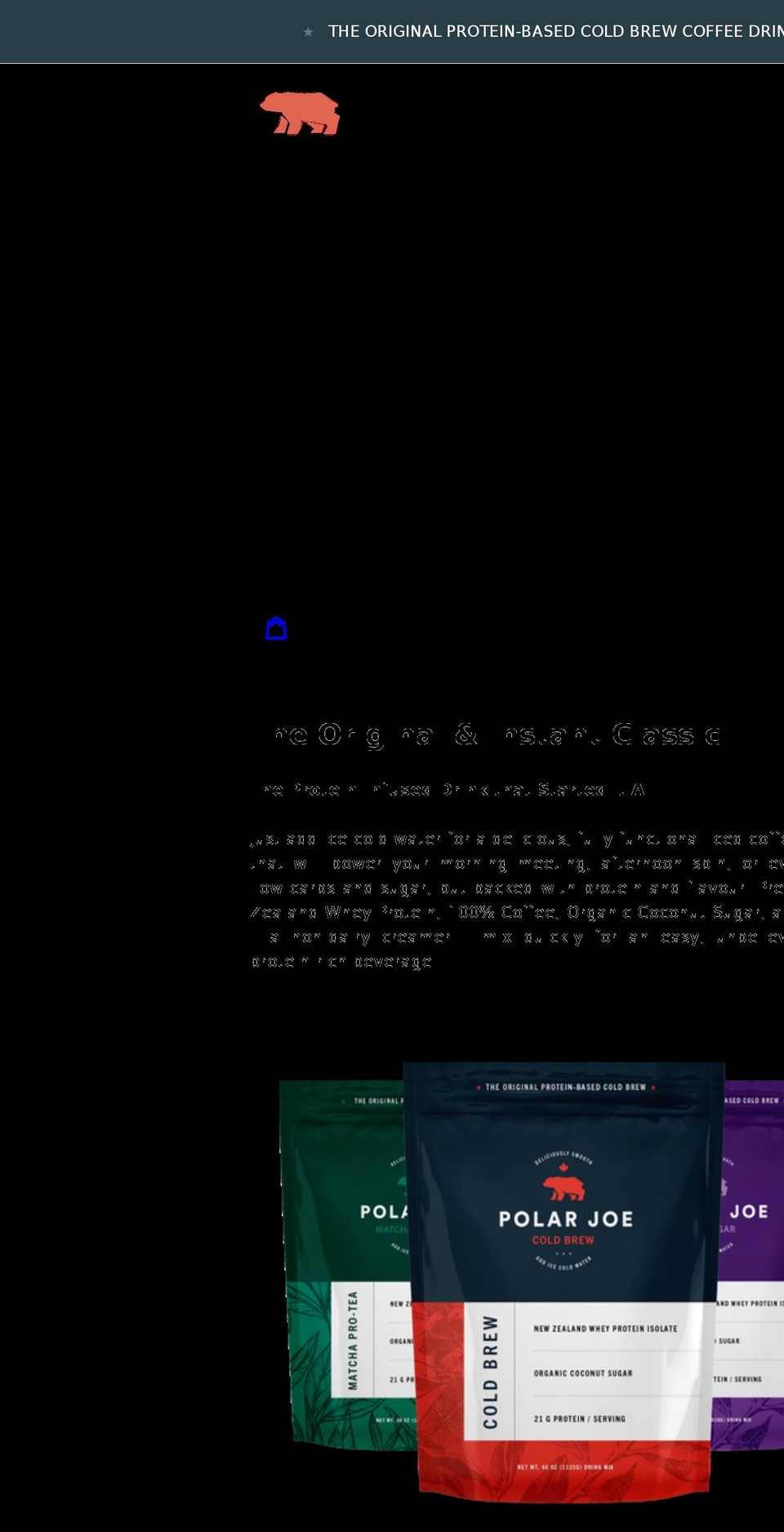 polarjoe.com shopify website screenshot