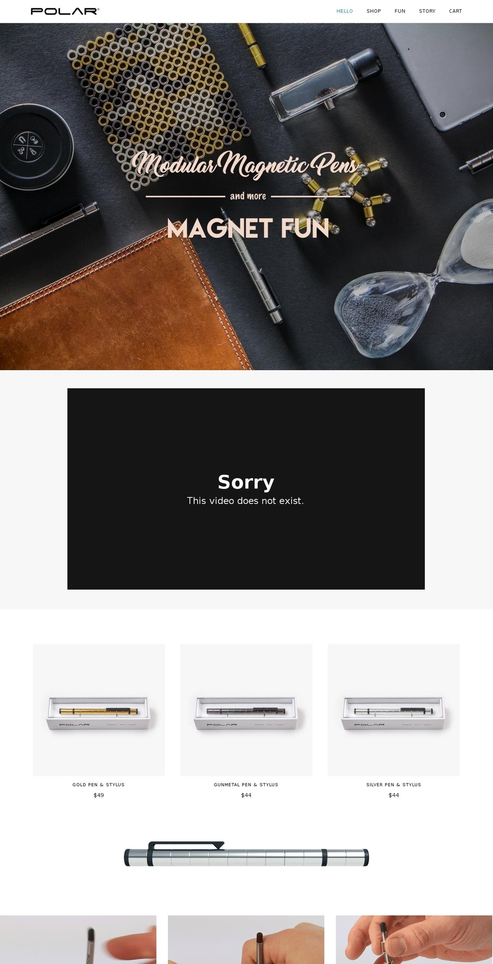 polarpen.com shopify website screenshot