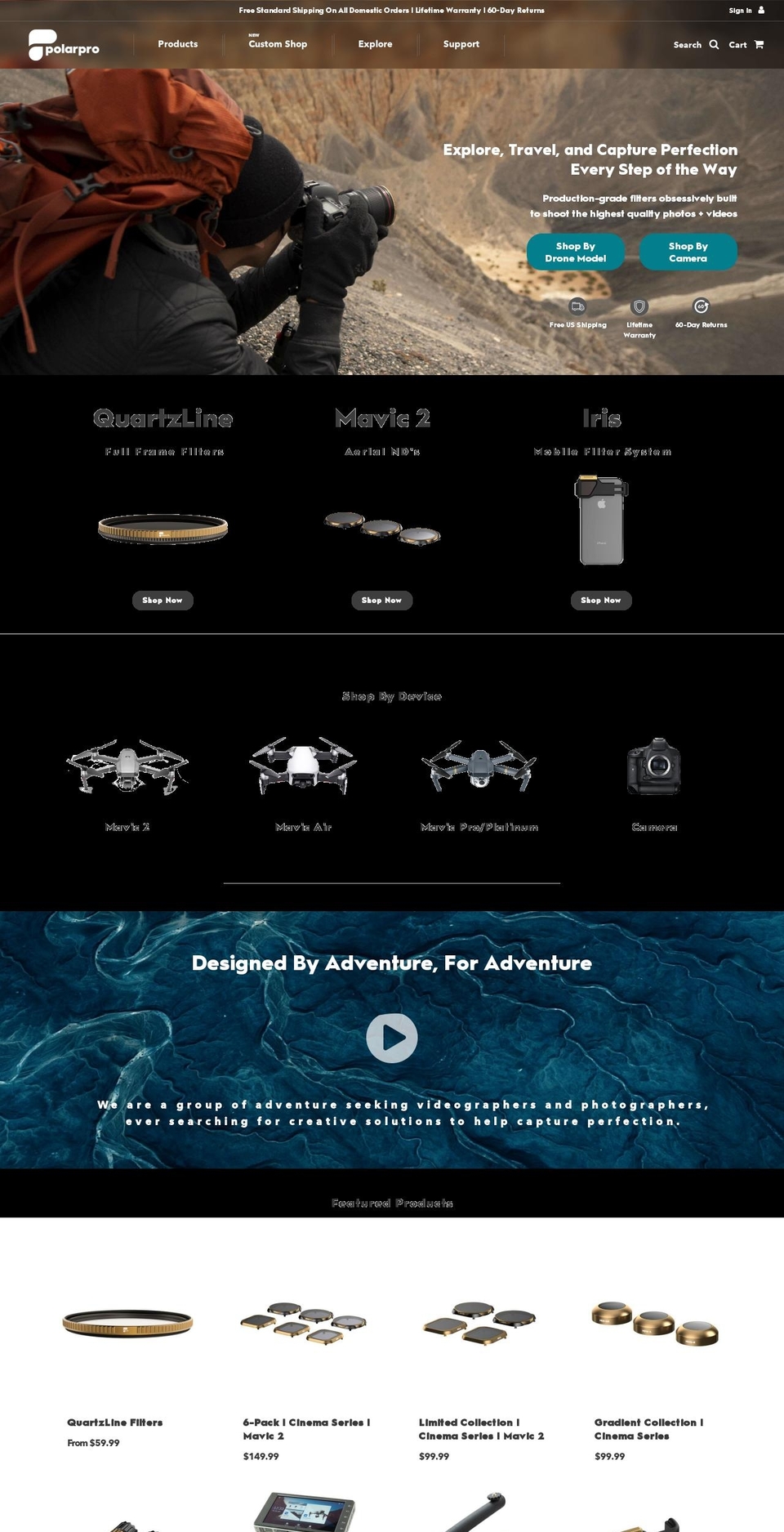 polarpro.myshopify.com shopify website screenshot