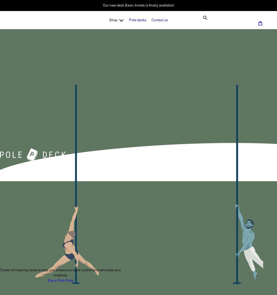 pole-deck.com shopify website screenshot