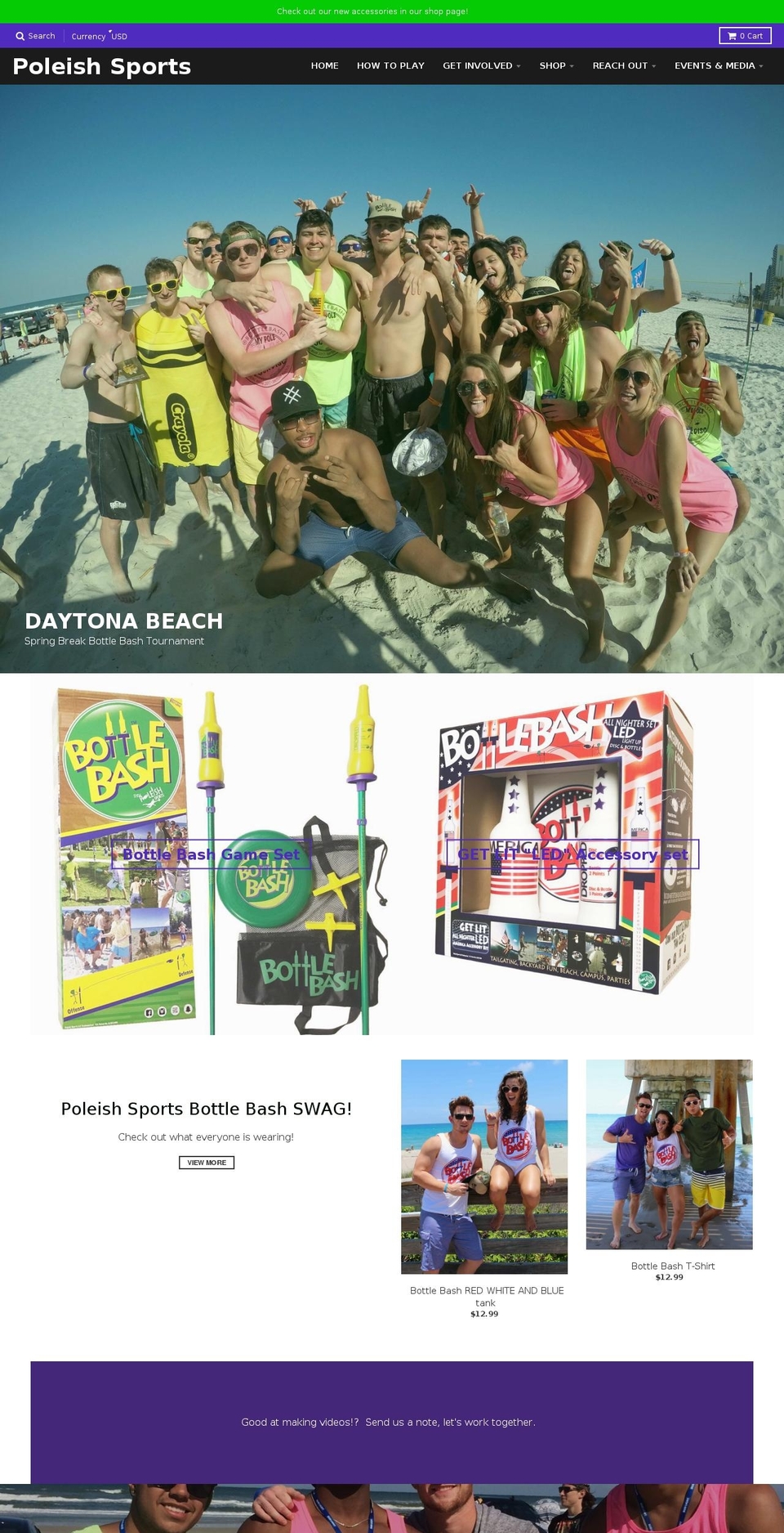 poleishhorseshoes.com — Shopify storefront screenshot
