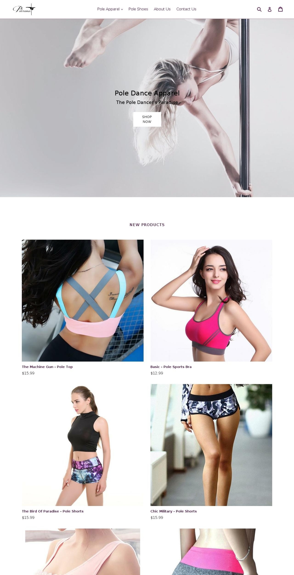 polerama.com shopify website screenshot