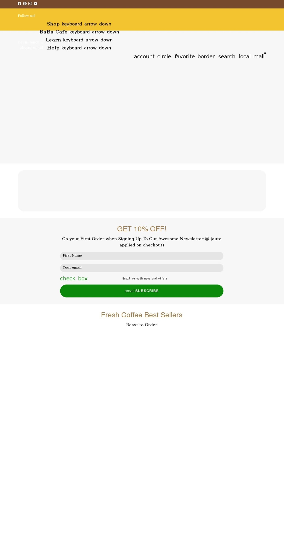 poli-coffee.com shopify website screenshot