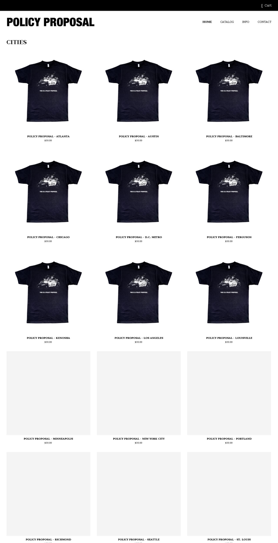 policyproposalnow.com shopify website screenshot