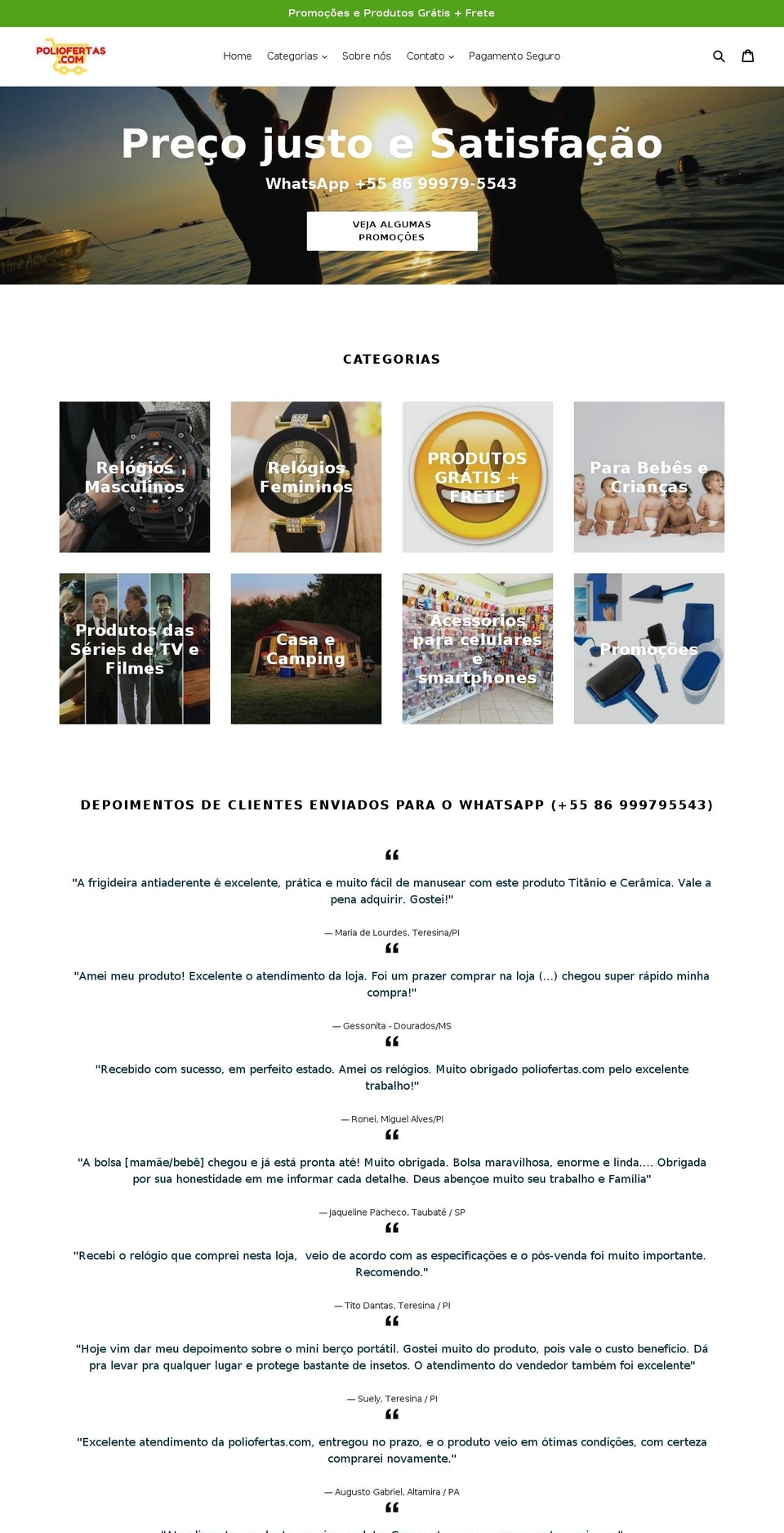 poliofertas.com — Shopify storefront screenshot