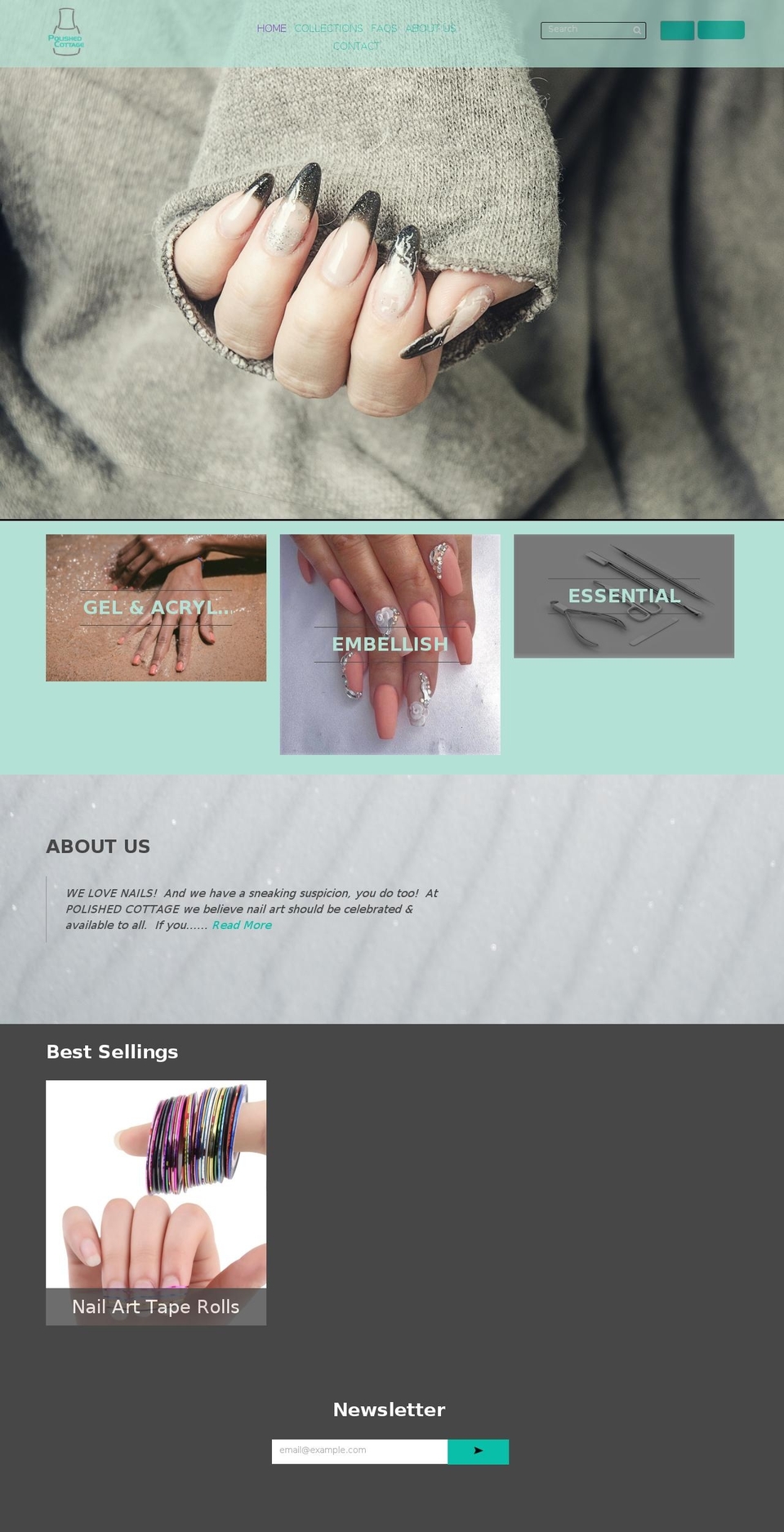 Beauty Shopify theme site example polishedcottage.com