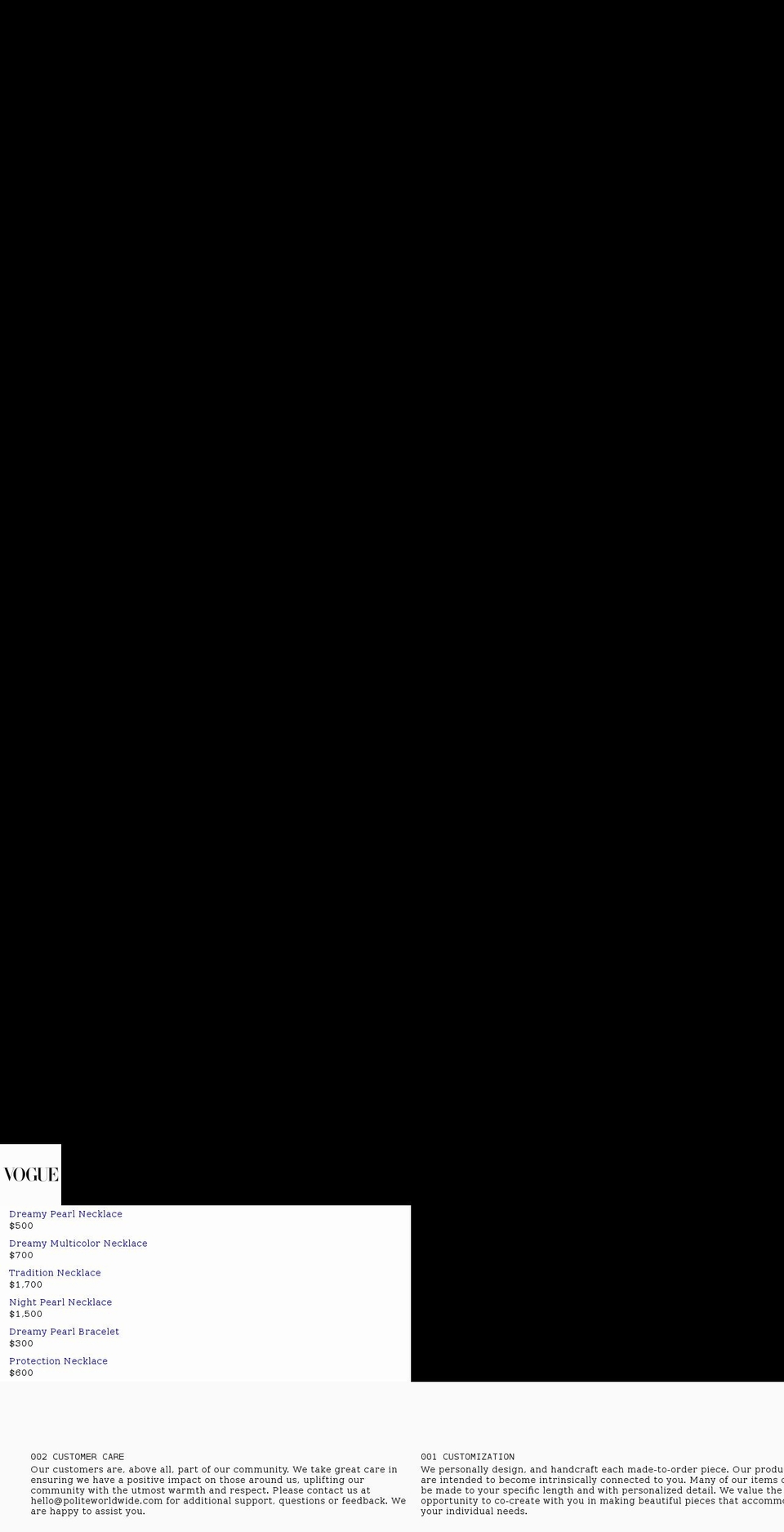 politeworldwide.com — Shopify storefront screenshot