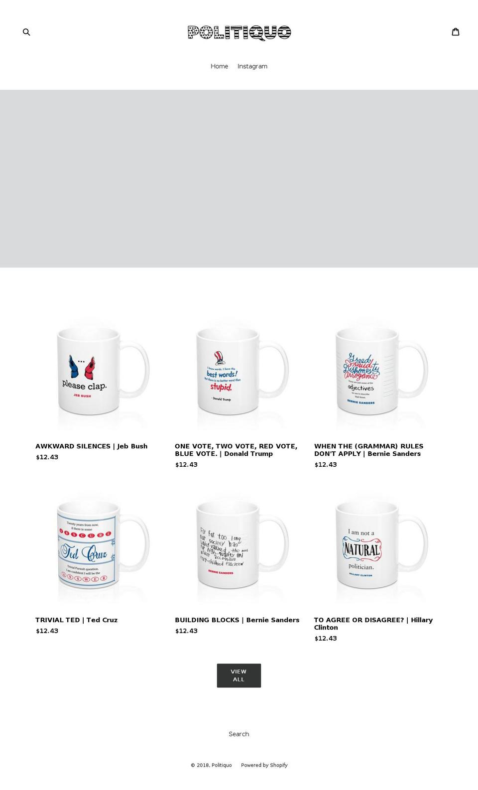 politiquo.com — Shopify storefront screenshot