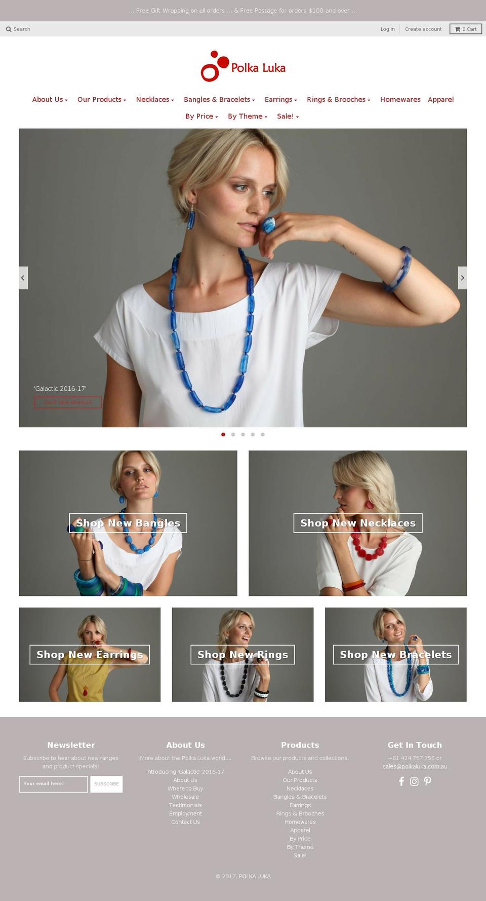 polkaluka.com.au shopify website screenshot