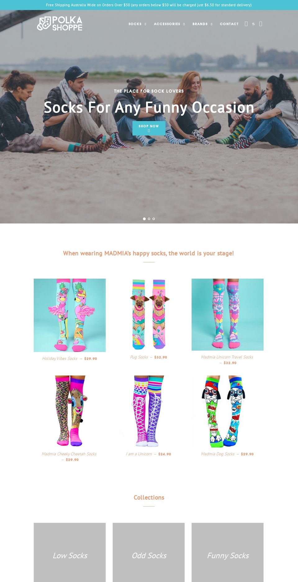 polkashoppe.com.au shopify website screenshot