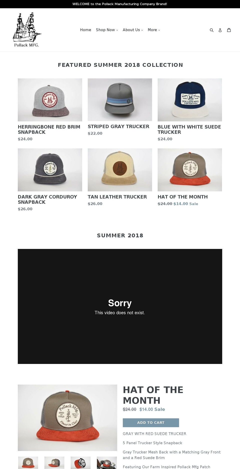 pollackmfg.com shopify website screenshot