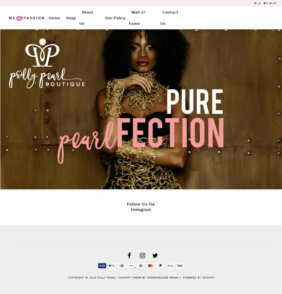 pollypearl.com — Shopify storefront screenshot